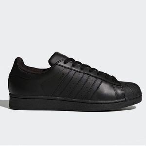 All Black Adidas Superstars